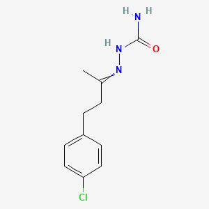 [4-(4-Chlorophenyl)butan-2-ylideneamino]urea