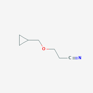 molecular formula C7H11NO B1416356 3-(环丙基甲氧基)丙腈 CAS No. 1019568-17-2