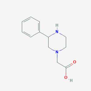 molecular formula C12H16N2O2 B14163561 2-(3-Phenylpiperazin-1-YL)acetic acid 