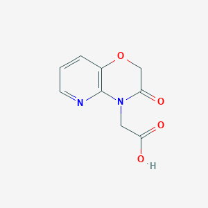molecular formula C9H8N2O4 B1416357 2-(3-Oxo-2H-pyrido[3,2-b][1,4]oxazin-4(3H)-yl)acetic acid CAS No. 1018293-21-4