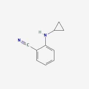 molecular formula C10H10N2 B1416359 2-(Cyclopropylamino)benzonitrile CAS No. 675575-45-8