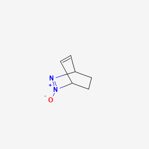 molecular formula C6H8N2O B14163659 2,3-Diazabicyclo(2.2.2)octa-2,5-diene N-oxide CAS No. 37436-17-2