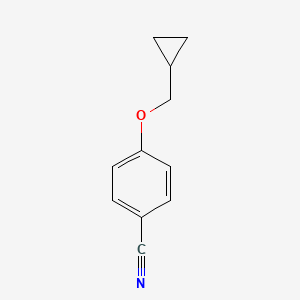 molecular formula C11H11NO B1416369 4-(Cyclopropylmethoxy)benzonitrile CAS No. 1019619-83-0