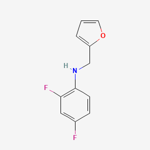 2,4-difluoro-N-(furan-2-ylmethyl)aniline