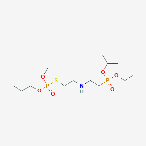 Phosphorothioic acid, O-methyl O-propyl S-(O',O'-diisopropyl-N-ethylphosphoramido)ethyl ester