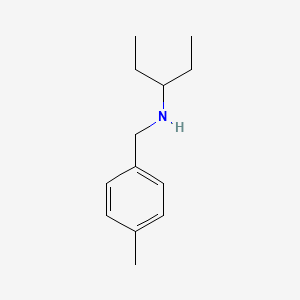 molecular formula C13H21N B1416371 [(4-Methylphenyl)methyl](pentan-3-yl)amine CAS No. 1020963-26-1