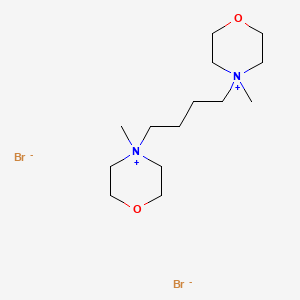 molecular formula C14H30Br2N2O2 B14163724 Morpholinium, 4,4'-tetramethylenebis(4-methyl-, dibromide CAS No. 64038-87-5