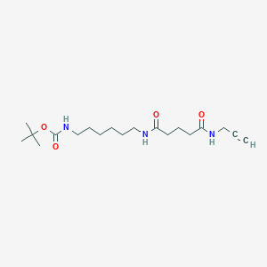 molecular formula C19H33N3O4 B1416376 [6-(4-丙-2-炔基氨基羰基丁酰氨基)-己基]-氨基甲酸叔丁酯 CAS No. 1456806-44-2