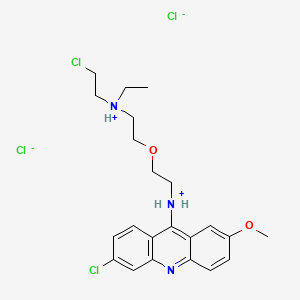 9-Acridinamine, 6-chloro-N-(2-(2-((2-chloroethyl)ethylamino)ethoxy)ethyl)-2-methoxy-, dihydrochloride