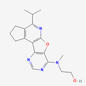 2-[(4-Isopropyl-2,3-dihydro-1H-6-oxa-5,8,10-triaza-cyclopenta[c]fluoren-7-yl)-methyl-amino]-ethanol