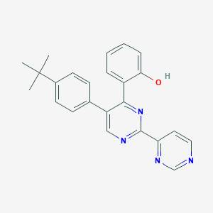 6-[5-(4-tert-Butylphenyl)[2,4'-bipyrimidin]-4(3H)-ylidene]cyclohexa-2,4-dien-1-one