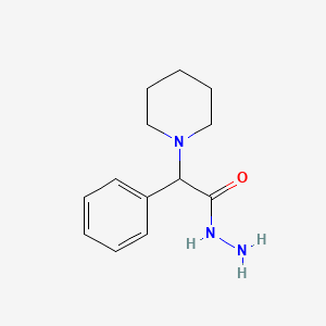 molecular formula C13H19N3O B14163831 2-(1-Piperidyl)-2-phenylacetic acid hydrazide CAS No. 7550-31-4