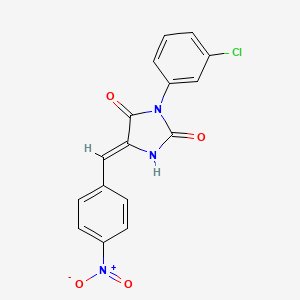 Hydantoin, 3-(m-chlorophenyl)-5-(p-nitrobenzylidene)-