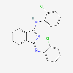 molecular formula C20H13Cl2N3 B14163858 1H-Isoindol-3-amine, N-(2-chlorophenyl)-1-[(2-chlorophenyl)imino]-, (Z)- CAS No. 88988-81-2