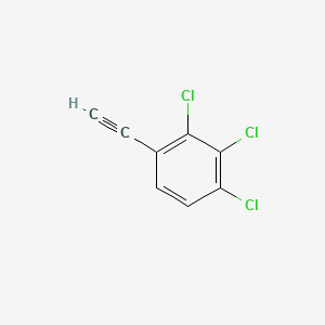 molecular formula C8H3Cl3 B14163888 1,2,3-Trichloro-4-ethynylbenzene CAS No. 99292-22-5