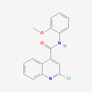 molecular formula C17H13ClN2O2 B14163891 2-chloro-N-(2-methoxyphenyl)quinoline-4-carboxamide CAS No. 444110-55-8