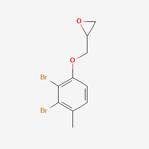 molecular formula C10H10Br2O2 B14163929 2-[(2,3-Dibromo-4-methylphenoxy)methyl]oxirane CAS No. 36542-72-0