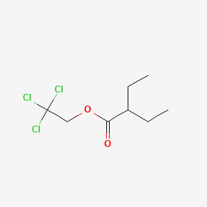 molecular formula C8H13Cl3O2 B14163953 Butyric acid, 2-ethyl-, 2,2,2-trichloroethyl ester CAS No. 4189-10-0