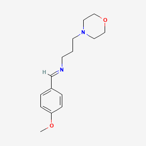 N-[(E)-(4-methoxyphenyl)methylidene]-3-(morpholin-4-yl)propan-1-amine