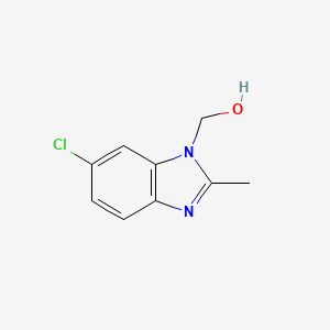 molecular formula C9H9ClN2O B14163963 6-Chloro-2-methyl-1H-benzimidazole-1-methanol CAS No. 329694-87-3