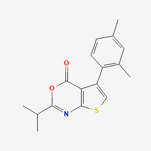 5-(2,4-Dimethylphenyl)-2-propan-2-ylthieno[2,3-d][1,3]oxazin-4-one