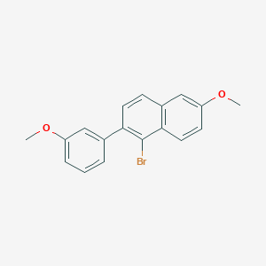 1-Bromo-6-methoxy-2-(3-methoxyphenyl)naphthalene