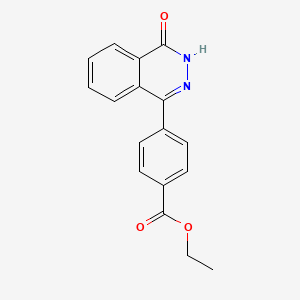 molecular formula C17H14N2O3 B14163978 Ethyl 4-(4-oxo-3,4-dihydrophthalazin-1-yl)benzoate CAS No. 152567-95-8