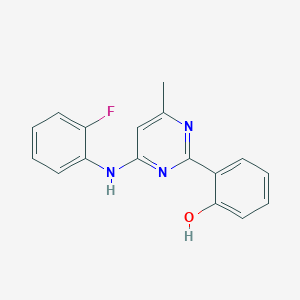 2-[4-(2-Fluoro-phenylamino)-6-methyl-pyrimidin-2-yl]-phenol