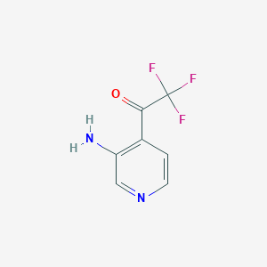 molecular formula C7H5F3N2O B14163998 1-(3-Amino-pyridin-4-YL)-2,2,2-trifluoro-ethanone CAS No. 1060804-37-6