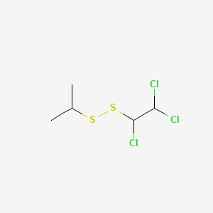 molecular formula C5H9Cl3S2 B14164011 1-Methylethyl 1,2,2-trichloroethyl disulfide CAS No. 4095-32-3