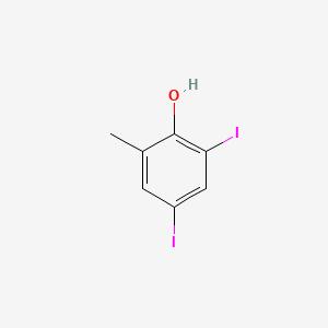 molecular formula C7H6I2O B14164014 4,6-Diiodo-o-cresol CAS No. 4186-52-1