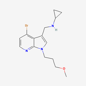 1H-Pyrrolo[2,3-b]pyridine-3-methanamine, 4-bromo-N-cyclopropyl-1-(3-methoxypropyl)-