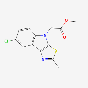 Methyl 2-(7-chloro-2-methyl-[1,3]thiazolo[5,4-b]indol-4-yl)acetate