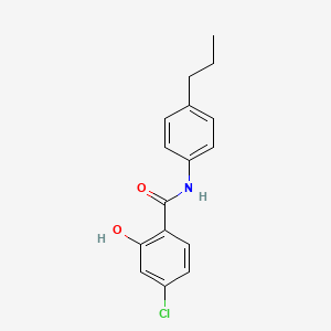 molecular formula C16H16ClNO2 B14164050 4-chloro-2-hydroxy-N-(4-propylphenyl)benzamide CAS No. 925678-76-8