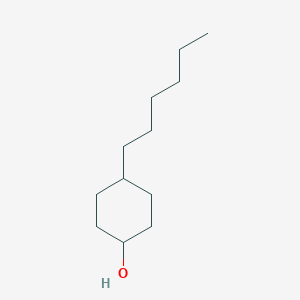 molecular formula C12H24O B14164051 4-Hexylcyclohexan-1-ol CAS No. 80407-01-8