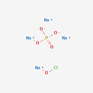 molecular formula ClNa4O5P B14164078 tetrasodium;hypochlorite;phosphate CAS No. 56802-99-4