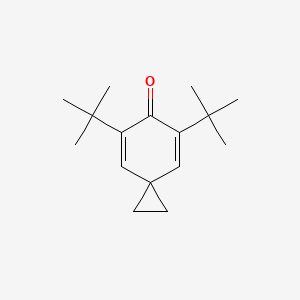 molecular formula C16H24O B14164080 Spiro[2.5]octa-4,7-dien-6-one, 5,7-bis(1,1-dimethylethyl)- CAS No. 4309-85-7