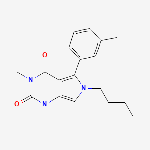 6-Butyl-1,3-dimethyl-5-(3-methylphenyl)pyrrolo[3,4-d]pyrimidine-2,4-dione