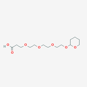 molecular formula C14H26O7 B1416413 3-(2-{2-[2-(四氢吡喃-2-氧基)-乙氧基]-乙氧基}-乙氧基)-丙酸 CAS No. 2203140-34-3