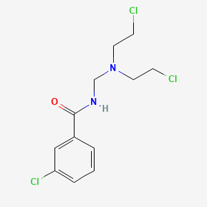 N-((Bis(2-chloroethyl)amino)methyl)-3-chlorobenzamide