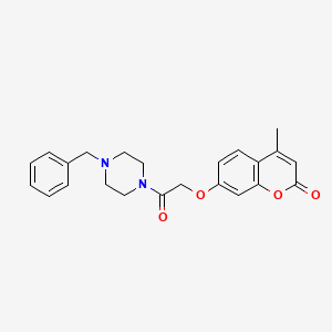 7-[2-(4-Benzylpiperazin-1-yl)-2-oxoethoxy]-4-methylchromen-2-one