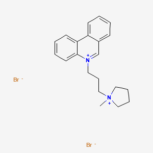 Phenanthridinium, 5-(3-(1-methylpyrrolidinio)propyl)-, dibromide