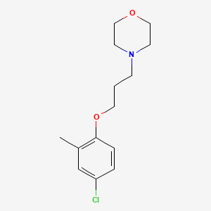 molecular formula C14H20ClNO2 B14164189 4-[3-(4-Chloro-2-methylphenoxy)propyl]morpholine CAS No. 5739-73-1