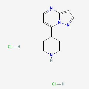 molecular formula C11H16Cl2N4 B1416420 7-哌啶-4-基吡唑并[1,5-a]嘧啶二盐酸盐 CAS No. 1258637-69-2