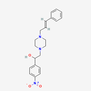 (E)-2-(4-Cinnamylpiperazin-1-yl)-1-(4-nitrophenyl)ethanol