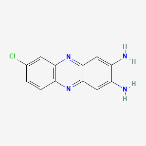 molecular formula C12H9ClN4 B14164217 2,3-Diamino-7-chlorophenazine CAS No. 4559-64-2