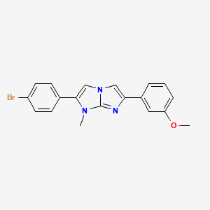 2-(4-bromophenyl)-6-(3-methoxyphenyl)-1-methyl-1H-imidazo[1,2-a]imidazole