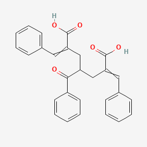 4-Benzoyl-2,6-dibenzylideneheptanedioic acid