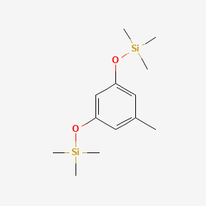 molecular formula C13H24O2Si2 B14164244 Benzene, 1-methyl-3,5-bis[(trimethylsilyl)oxy]- CAS No. 89267-67-4