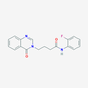 N-(2-fluorophenyl)-4-(4-oxoquinazolin-3-yl)butanamide